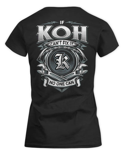 KOH AP81-K4-626 - Personalized Ahmed Quote Apparel “If Ahmed Can't Fix It, No One Can” - Women's Standard T-Shirt - Black