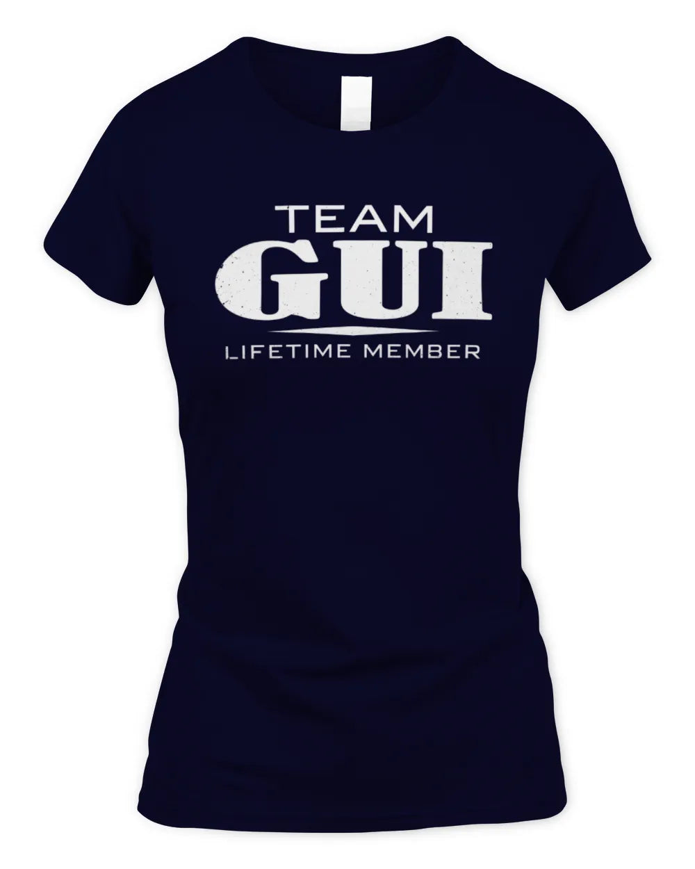 GUI BL62-K4-128 - Personalized “Team NAME Lifetime Member” - Women's Standard T-Shirt - Navy