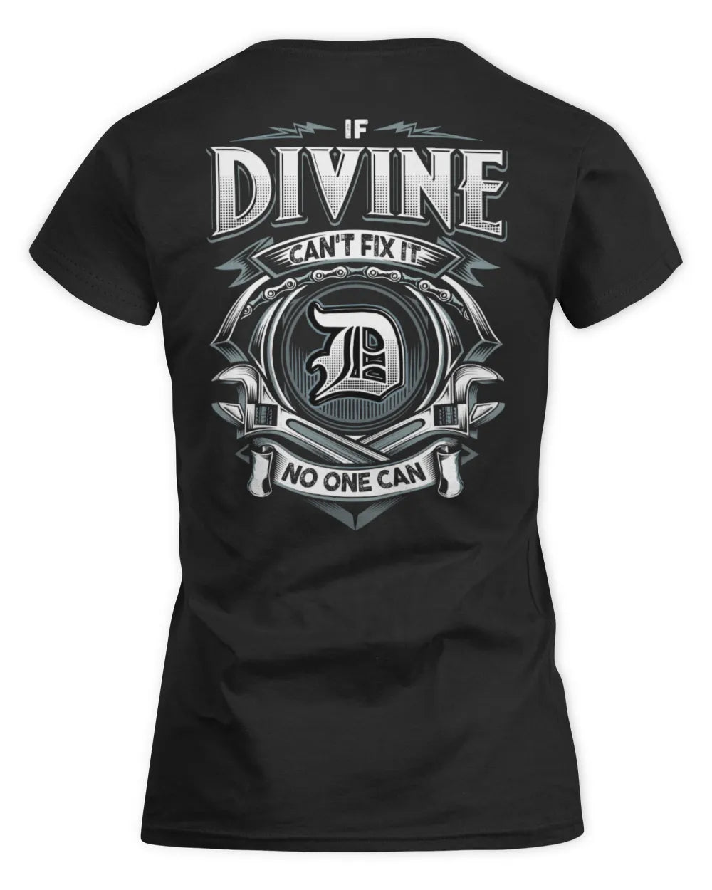DIVINE AP81-K4-626 - Personalized Ahmed Quote Apparel “If Ahmed Can't Fix It, No One Can” - Women's Standard T-Shirt - Black