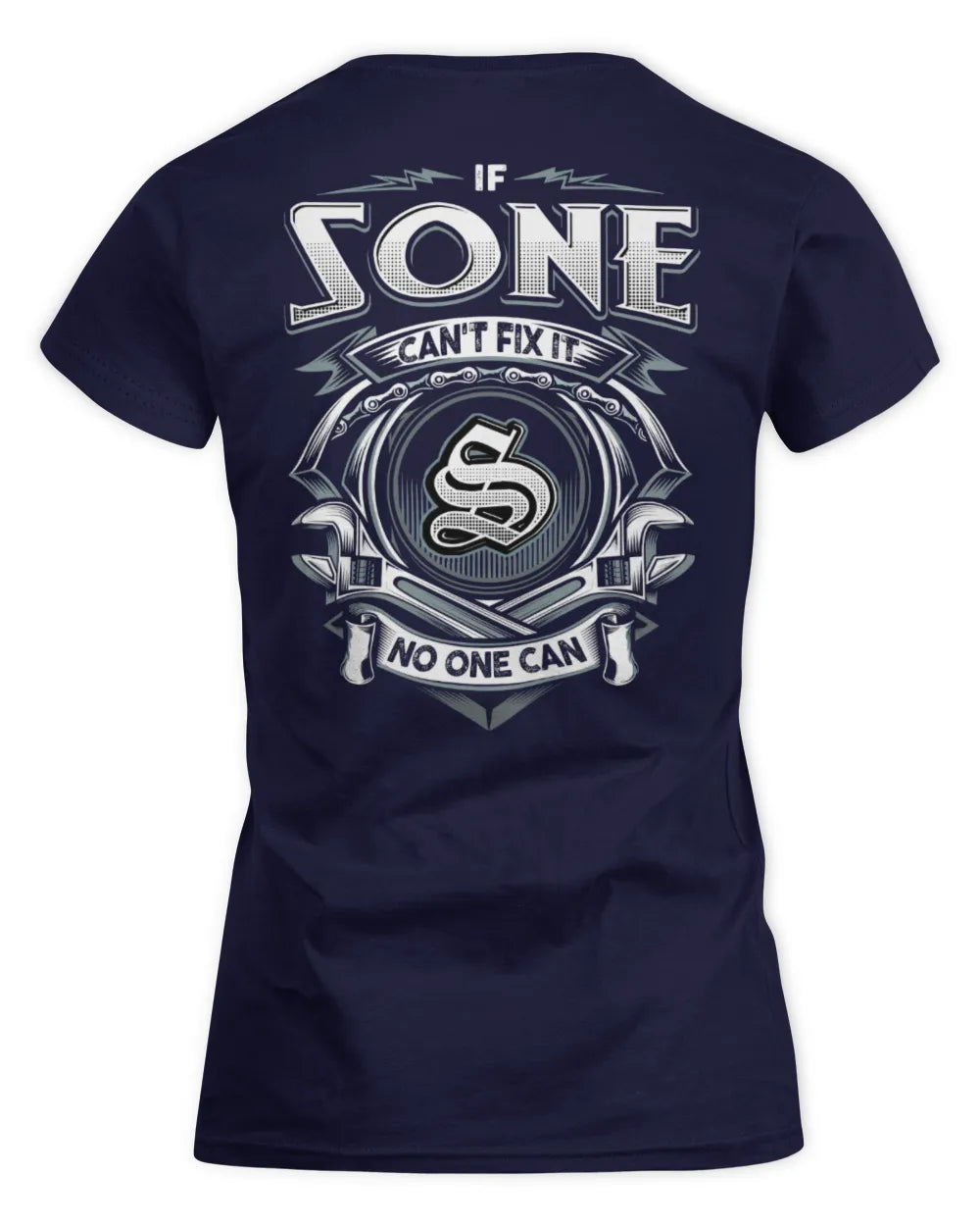 SONE AP81-K4-626 - Personalized Ahmed Quote Apparel “If Ahmed Can't Fix It, No One Can” - Women's Standard T-Shirt - Navy
