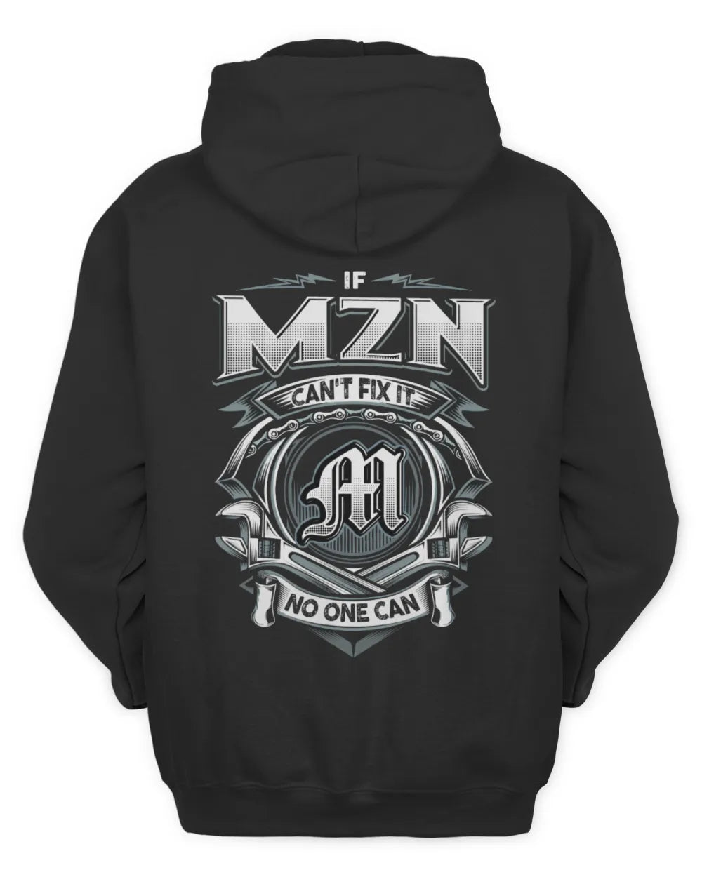MZN AP81-K4-626 - Personalized Ahmed Quote Apparel “If Ahmed Can't Fix It, No One Can” - Unisex Hoodie - Black