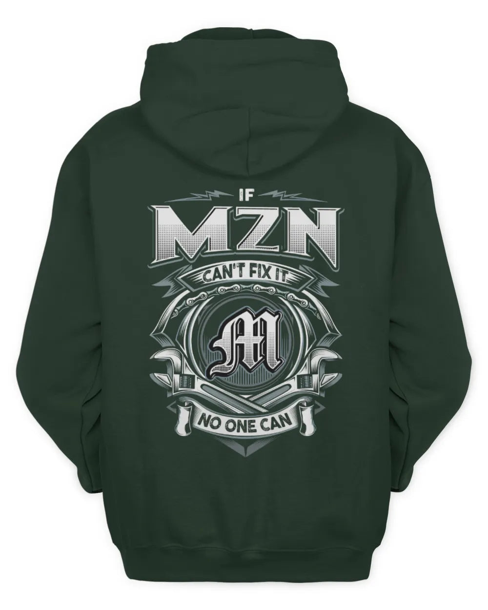 MZN AP81-K4-626 - Personalized Ahmed Quote Apparel “If Ahmed Can't Fix It, No One Can” - Unisex Hoodie - Forest Green