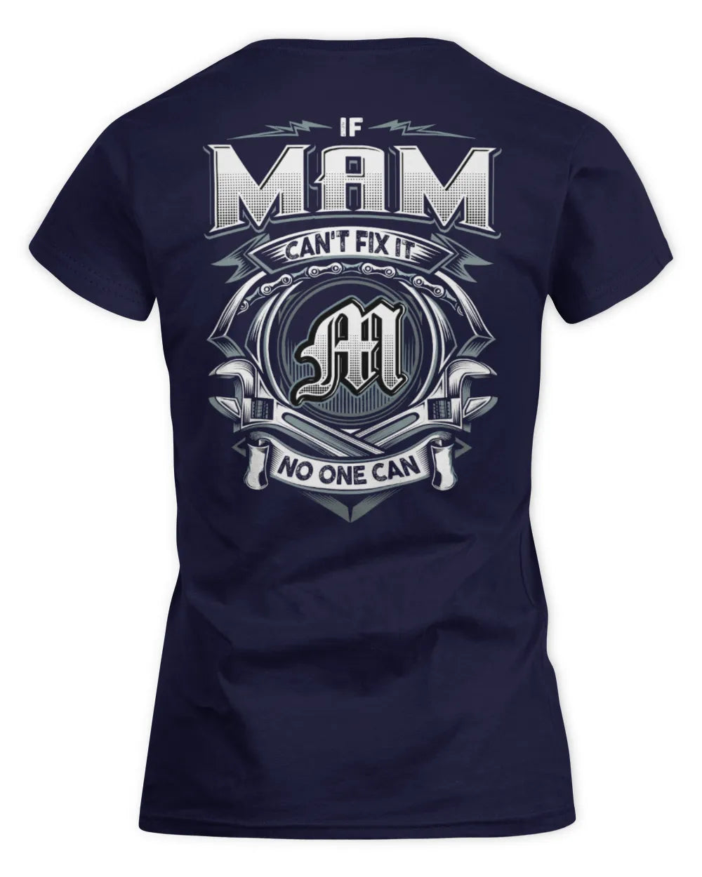 MAM AP81-K4-626 - Personalized Ahmed Quote Apparel “If Ahmed Can't Fix It, No One Can” - Women's Standard T-Shirt - Navy