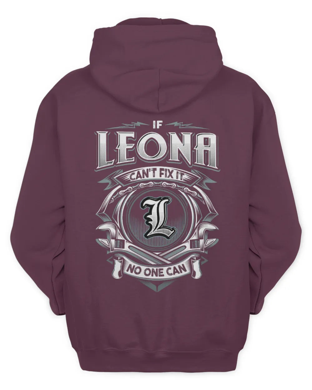 LEONA AP81-K4-626 - Personalized Ahmed Quote Apparel “If Ahmed Can't Fix It, No One Can” - Unisex Hoodie - Maroon