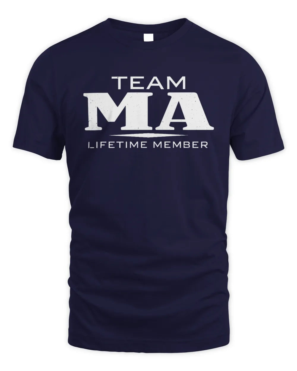 MA BL62-K4-128 - Personalized “Team NAME Lifetime Member” - Unisex Standard T-Shirt - Navy