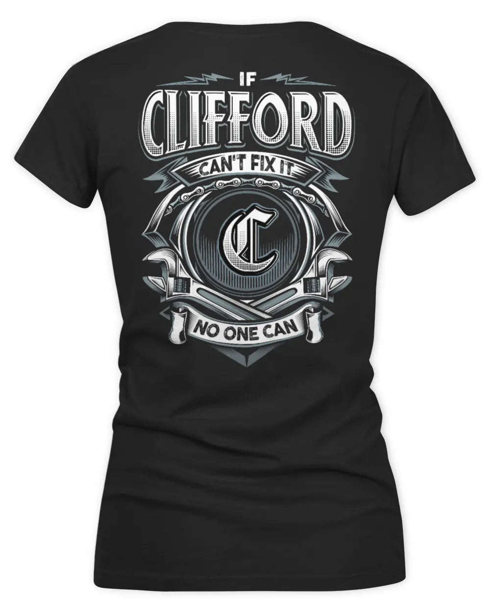 CLIFFORD AP81-K4-626 - Personalized Ahmed Quote Apparel “If Ahmed Can't Fix It, No One Can” - Women's V-Neck T-Shirt - Black