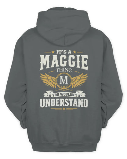 MAGGIE KT06-M008 It’s a [NAME] Thing – You Wouldn’t Understand | Personalized Vintage T-Shirt - Unisex Hoodie - Charcoal