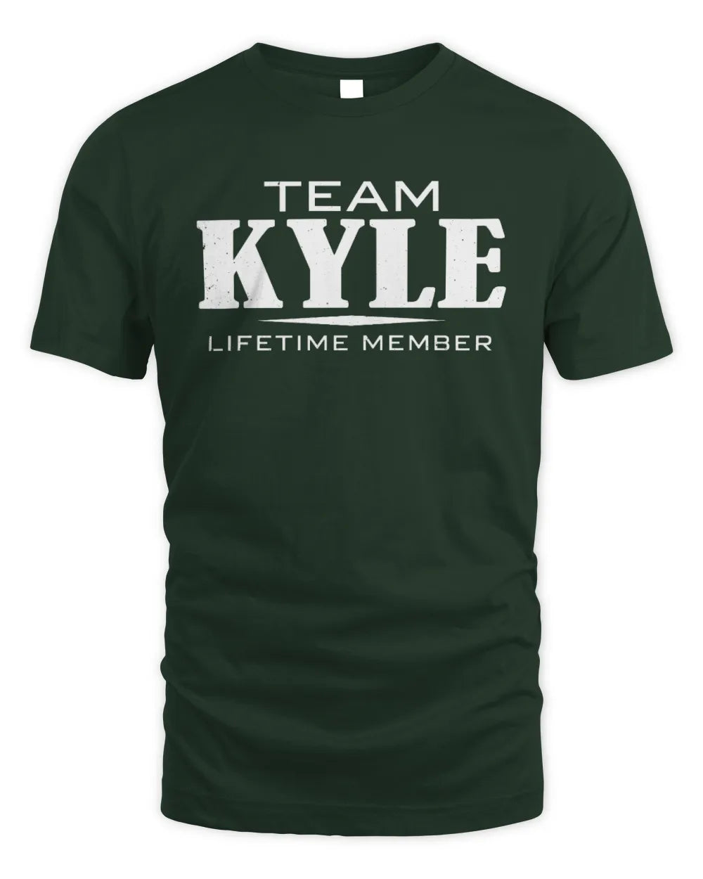 KYLE BL62-K4-128 - Personalized “Team NAME Lifetime Member” - Unisex Standard T-Shirt - Forest Green