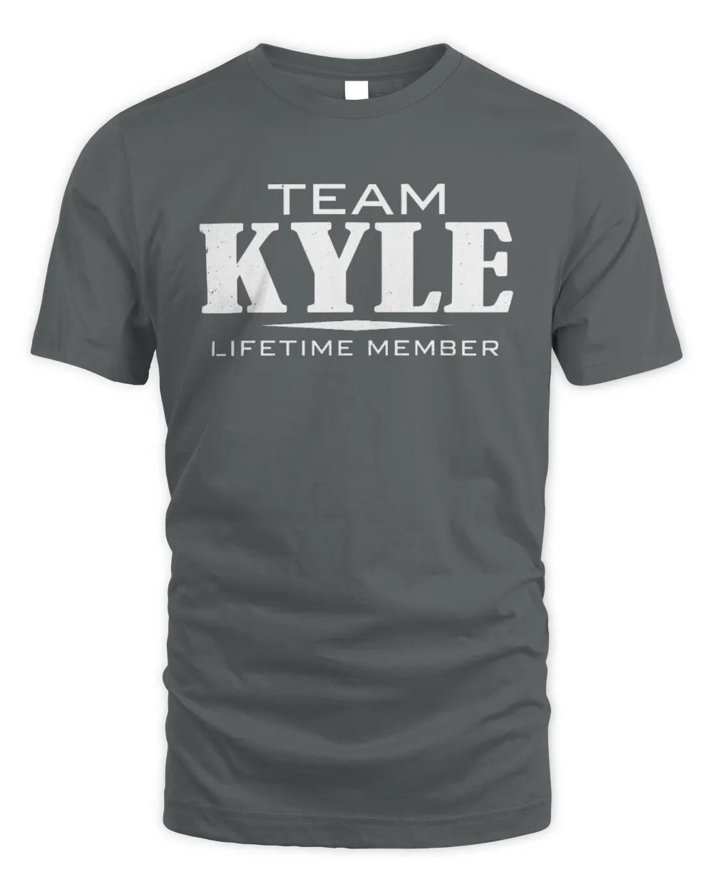 KYLE BL62-K4-128 - Personalized “Team NAME Lifetime Member” - Unisex Standard T-Shirt - Charcoal