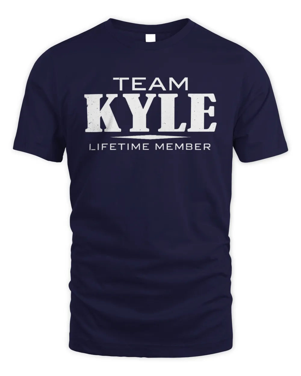 KYLE BL62-K4-128 - Personalized “Team NAME Lifetime Member” - Unisex Standard T-Shirt - Navy