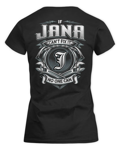 JANA AP81-K4-626 - Personalized Ahmed Quote Apparel “If Ahmed Can't Fix It, No One Can” - Women's Standard T-Shirt - Black