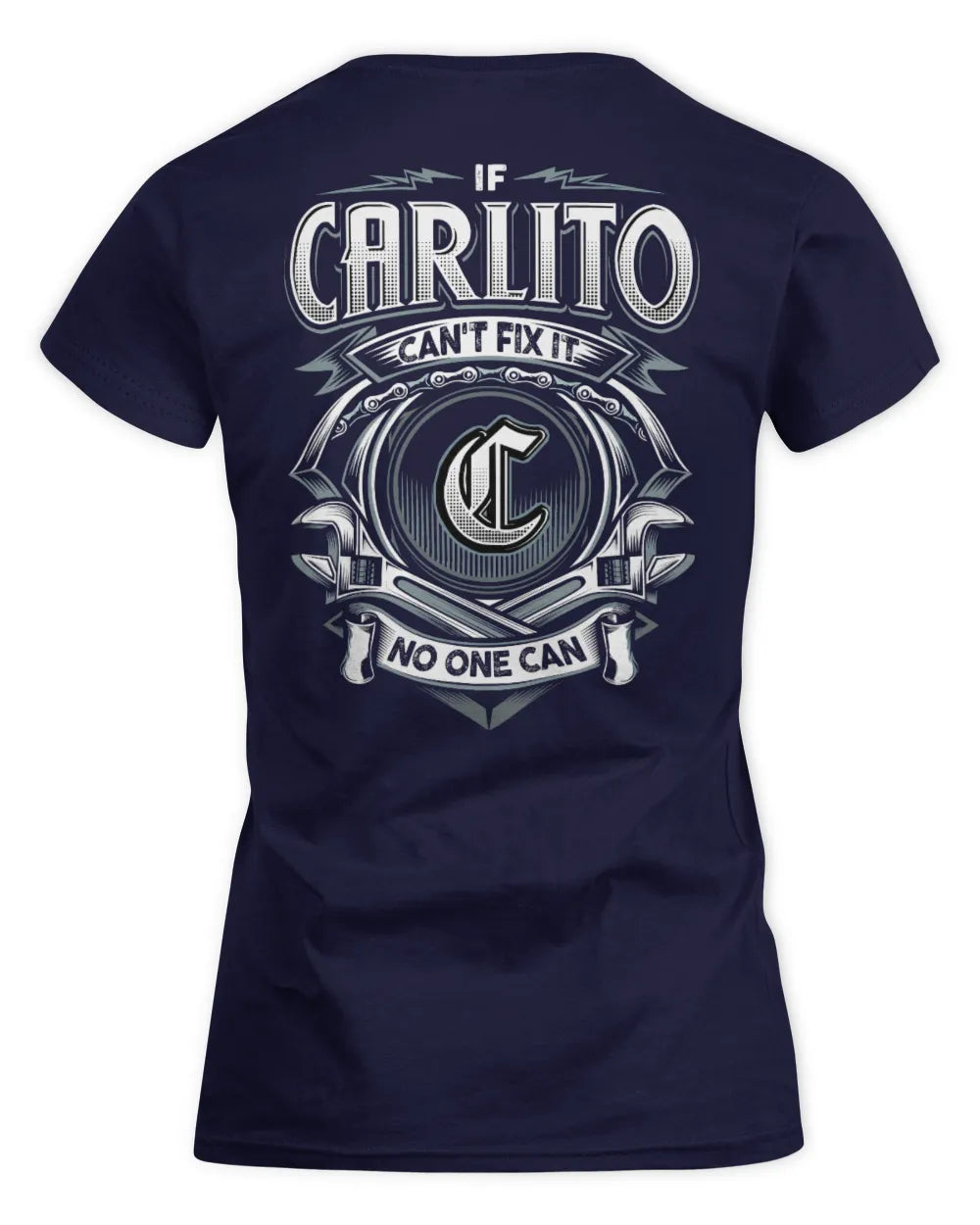 CARLITO AP81-K4-626 - Personalized Ahmed Quote Apparel “If Ahmed Can't Fix It, No One Can” - Women's Standard T-Shirt - Navy