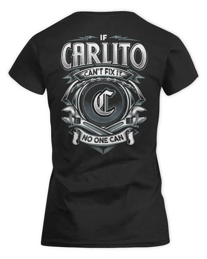 CARLITO AP81-K4-626 - Personalized Ahmed Quote Apparel “If Ahmed Can't Fix It, No One Can” - Women's Standard T-Shirt - Black