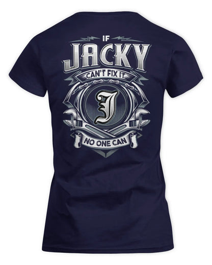 JACKY AP81-K4-626 - Personalized Ahmed Quote Apparel “If Ahmed Can't Fix It, No One Can” - Women's Standard T-Shirt - Navy