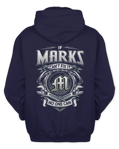MARKS AP81-K4-626 - Personalized Ahmed Quote Apparel “If Ahmed Can't Fix It, No One Can” - Unisex Hoodie - Navy