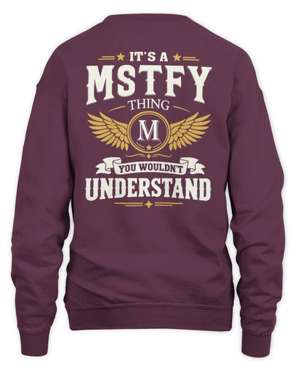 MSTFY KT06-M008 It’s a [NAME] Thing – You Wouldn’t Understand | Personalized Vintage T-Shirt - Unisex Sweatshirt - Maroon