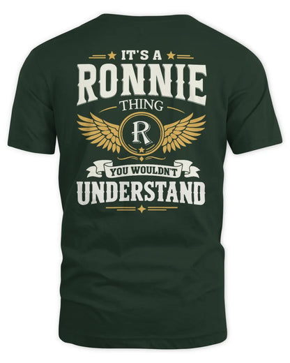 RONNIE KT06-M008 It’s a [NAME] Thing – You Wouldn’t Understand | Personalized Vintage T-Shirt - Unisex Standard T-Shirt - Forest Green