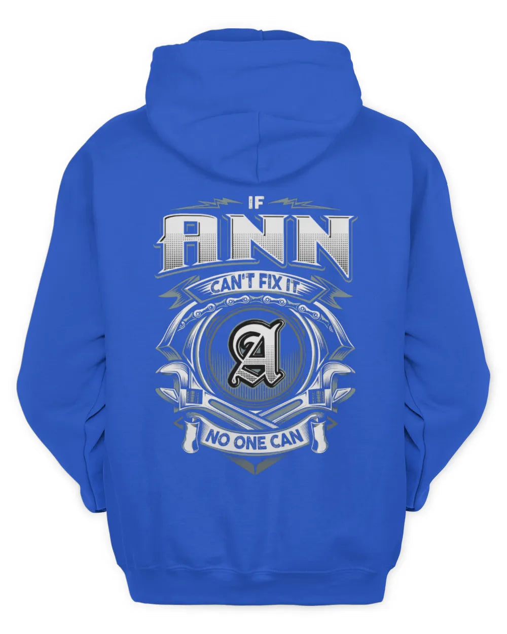 ANN AP81-K4-626 - Personalized Ahmed Quote Apparel “If Ahmed Can't Fix It, No One Can” - Unisex Hoodie - Royal
