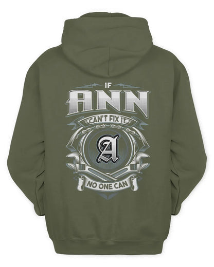 ANN AP81-K4-626 - Personalized Ahmed Quote Apparel “If Ahmed Can't Fix It, No One Can” - Unisex Hoodie - Military Green