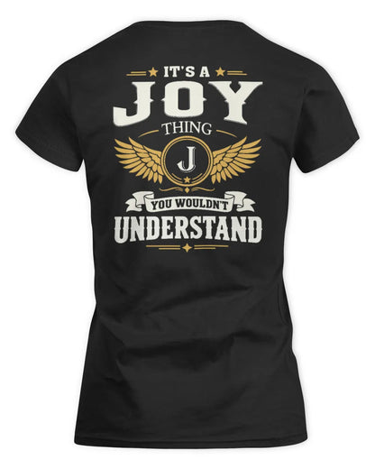 JOY KT06-M008 It’s a [NAME] Thing – You Wouldn’t Understand | Personalized Vintage T-Shirt - Women's Standard T-Shirt - Black