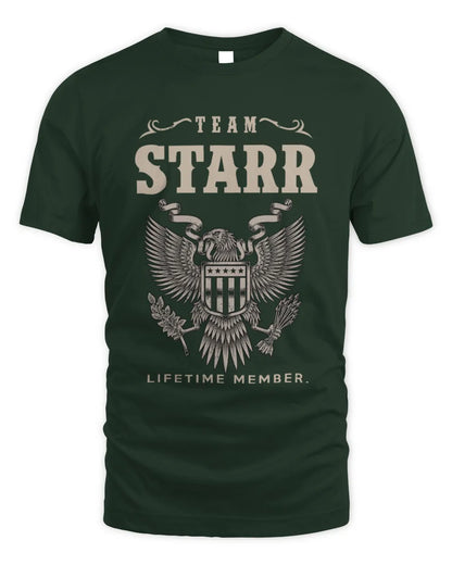 STARR TP06-K82 – Personalized Classic Style Apparel “Team NAME Lifetime Member” - Unisex Standard T-Shirt - Forest Green