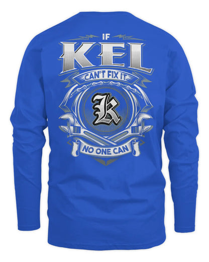 KEL AP81-K4-626 - Personalized Ahmed Quote Apparel “If Ahmed Can't Fix It, No One Can” - Men's Long Sleeved T-Shirt - Royal