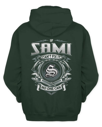 SAMI AP81-K4-626 - Personalized Ahmed Quote Apparel “If Ahmed Can't Fix It, No One Can” - Unisex Hoodie - Forest Green