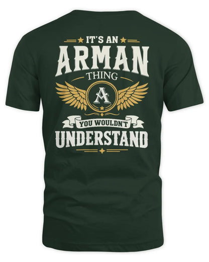 ARMAN KT06-M008 It’s a [NAME] Thing – You Wouldn’t Understand | Personalized Vintage T-Shirt - Unisex Standard T-Shirt - Forest Green