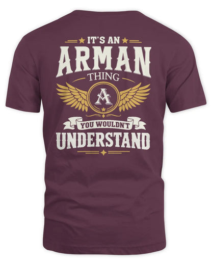 ARMAN KT06-M008 It’s a [NAME] Thing – You Wouldn’t Understand | Personalized Vintage T-Shirt - Unisex Standard T-Shirt - Maroon