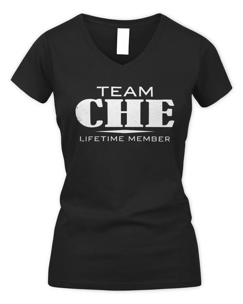 CHE BL62-K4-128 - Personalized “Team AARON Lifetime Member” - Women's V-Neck T-Shirt - Black