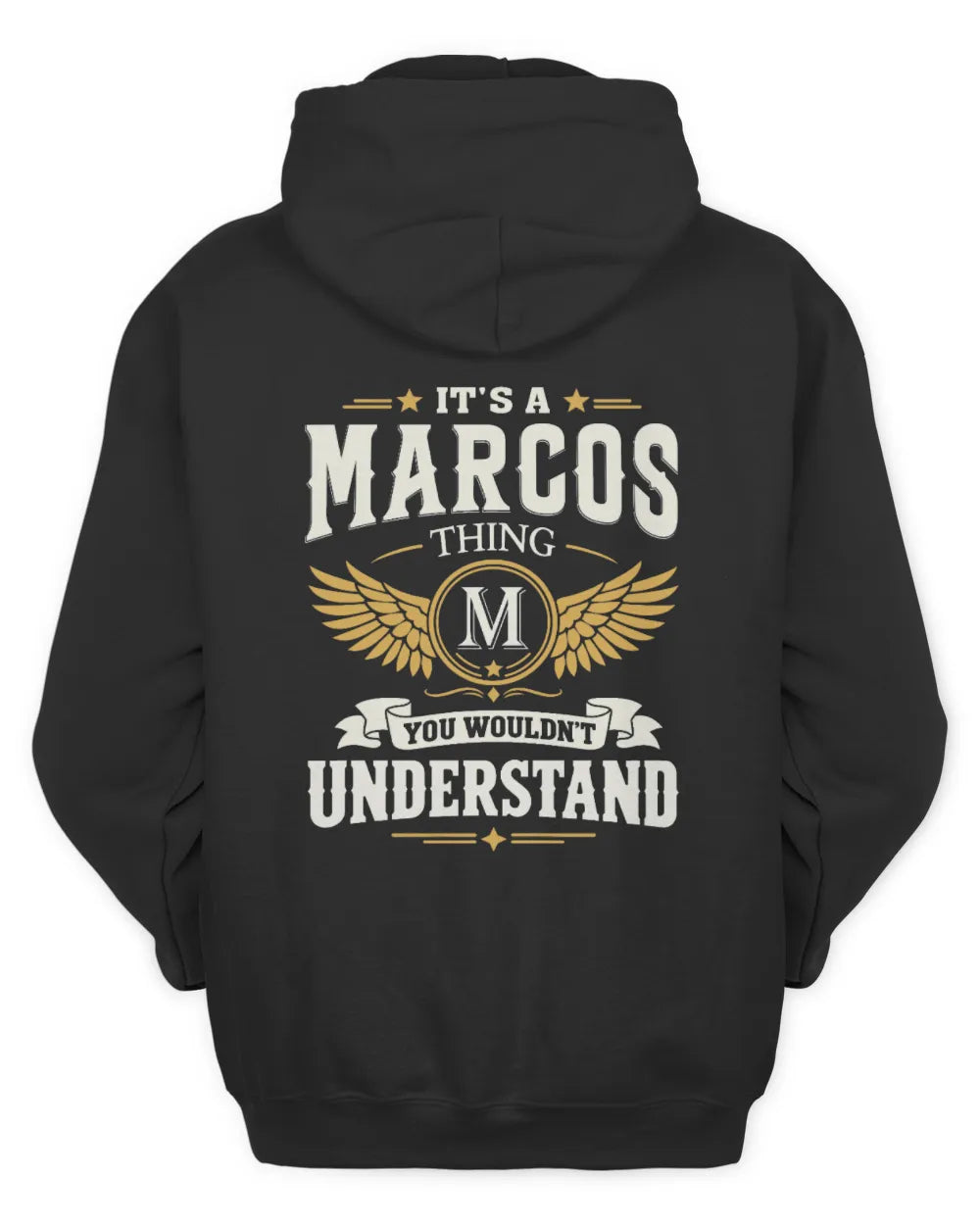 MARCOS KT06-M008 It’s a [NAME] Thing – You Wouldn’t Understand | Personalized Vintage T-Shirt - Unisex Hoodie - Black
