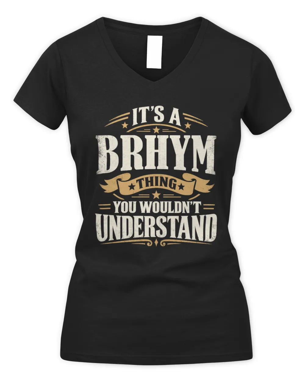 BRHYM P08 TH51 - Personalized “It’s a/an [NAME] Thing – You Wouldn’t Understand” Shirt - Women's V-Neck T-Shirt - Black
