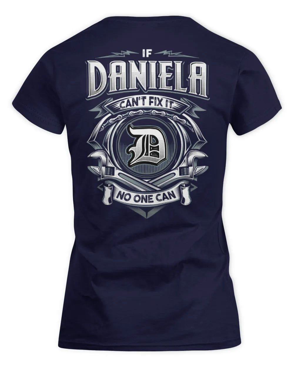 DANIELA AP81-K4-626 - Personalized Ahmed Quote Apparel “If Ahmed Can't Fix It, No One Can” - Women's Standard T-Shirt - Navy
