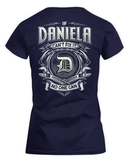 DANIELA AP81-K4-626 - Personalized Ahmed Quote Apparel “If Ahmed Can't Fix It, No One Can” - Women's Standard T-Shirt - Navy