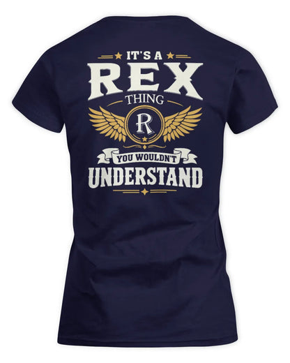 REX KT06-M008 It’s a [NAME] Thing – You Wouldn’t Understand | Personalized Vintage T-Shirt - Women's Standard T-Shirt - Navy