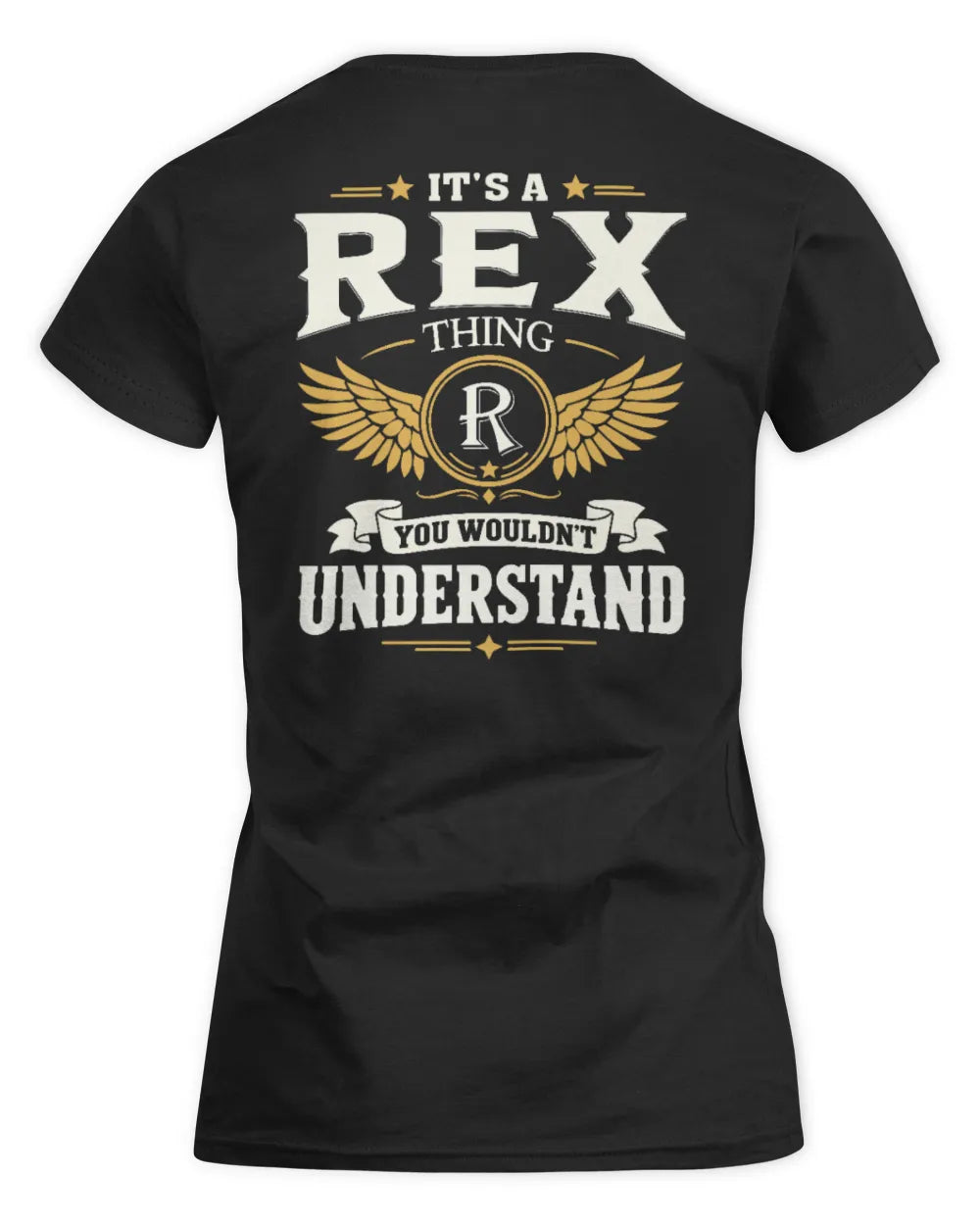 REX KT06-M008 It’s a [NAME] Thing – You Wouldn’t Understand | Personalized Vintage T-Shirt - Women's Standard T-Shirt - Black