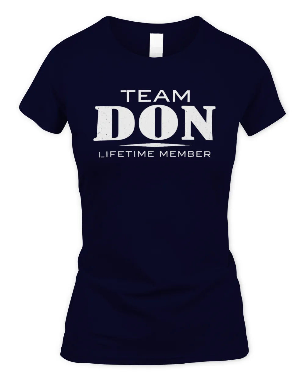 DON BL62-K4-128 - Personalized “Team NAME Lifetime Member” - Women's Standard T-Shirt - Navy
