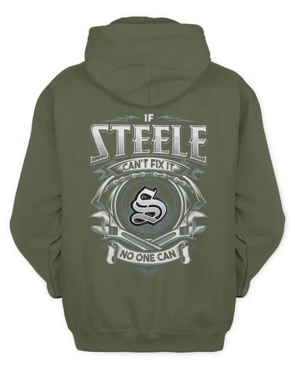 STEELE AP81-K4-626 - Personalized Ahmed Quote Apparel “If Ahmed Can't Fix It, No One Can” - Unisex Hoodie - Military Green