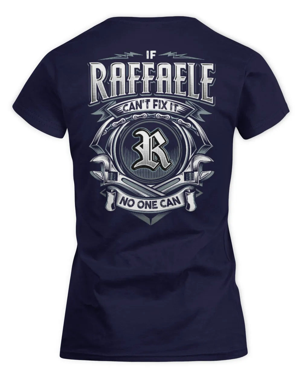 RAFFAELE AP81-K4-626 - Personalized Ahmed Quote Apparel “If Ahmed Can't Fix It, No One Can” - Women's Standard T-Shirt - Navy