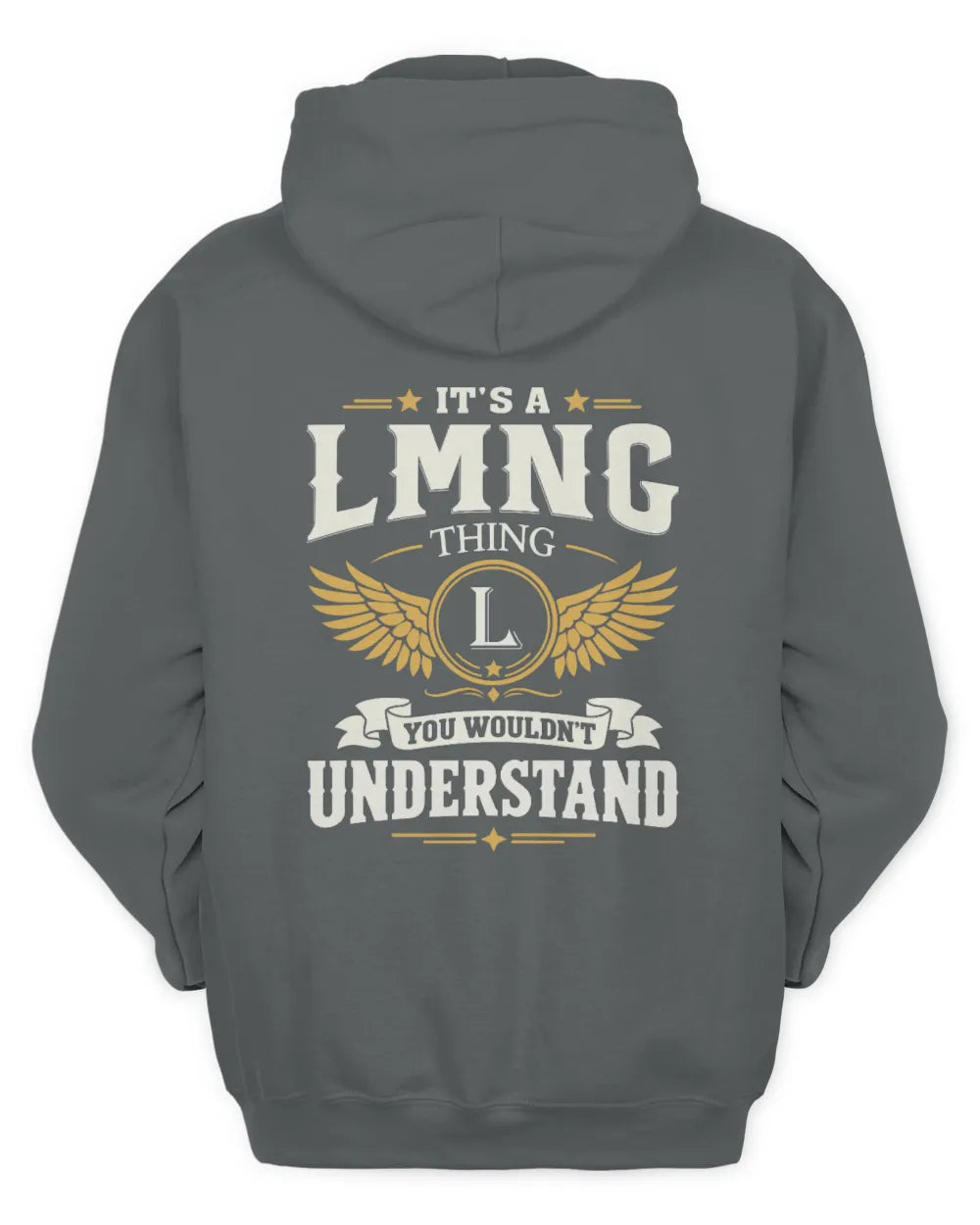 LMNG KT06-M008 It’s a [NAME] Thing – You Wouldn’t Understand | Personalized Vintage T-Shirt - Unisex Hoodie - Charcoal