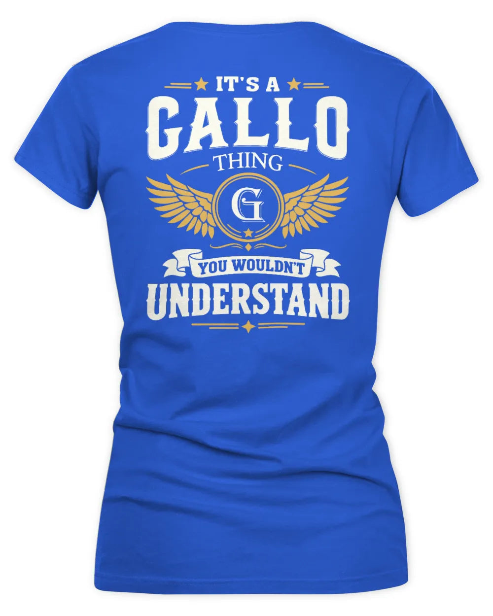 GALLO KT06-M008 It’s a [NAME] Thing – You Wouldn’t Understand | Personalized Vintage T-Shirt - Women's V-Neck T-Shirt - Royal