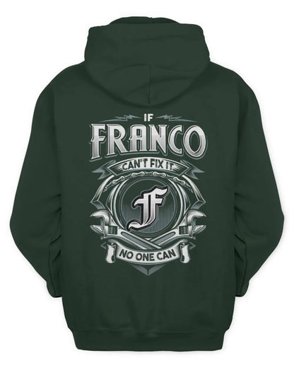 FRANCO AP81-K4-626 - Personalized Ahmed Quote Apparel “If Ahmed Can't Fix It, No One Can” - Unisex Hoodie - Forest Green