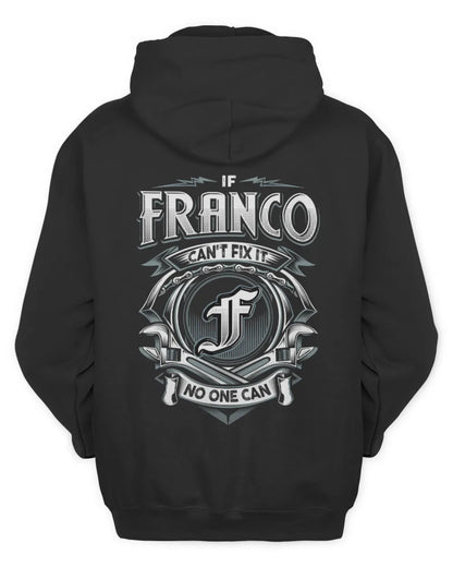 FRANCO AP81-K4-626 - Personalized Ahmed Quote Apparel “If Ahmed Can't Fix It, No One Can” - Unisex Hoodie - Black