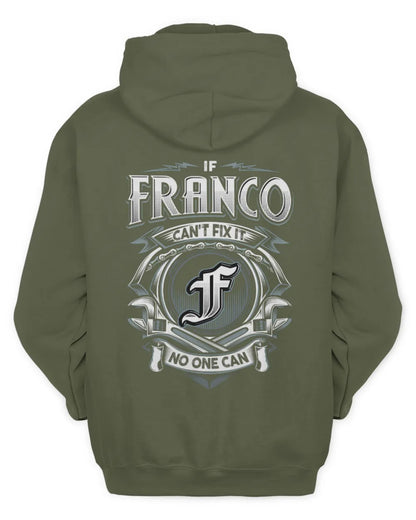 FRANCO AP81-K4-626 - Personalized Ahmed Quote Apparel “If Ahmed Can't Fix It, No One Can” - Unisex Hoodie - Military Green