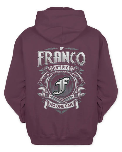 FRANCO AP81-K4-626 - Personalized Ahmed Quote Apparel “If Ahmed Can't Fix It, No One Can” - Unisex Hoodie - Maroon