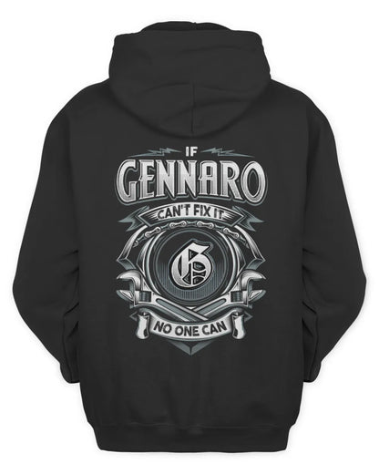 GENNARO AP81-K4-626 - Personalized Ahmed Quote Apparel “If Ahmed Can't Fix It, No One Can” - Unisex Hoodie - Black