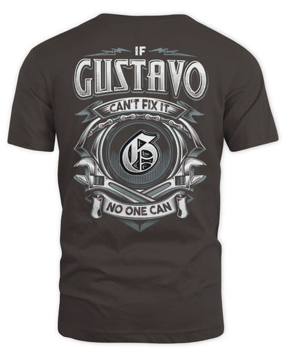 GUSTAVO AP81-K4-626 - Personalized Ahmed Quote Apparel “If Ahmed Can't Fix It, No One Can” - Unisex Standard T-Shirt - Dark Chocolate