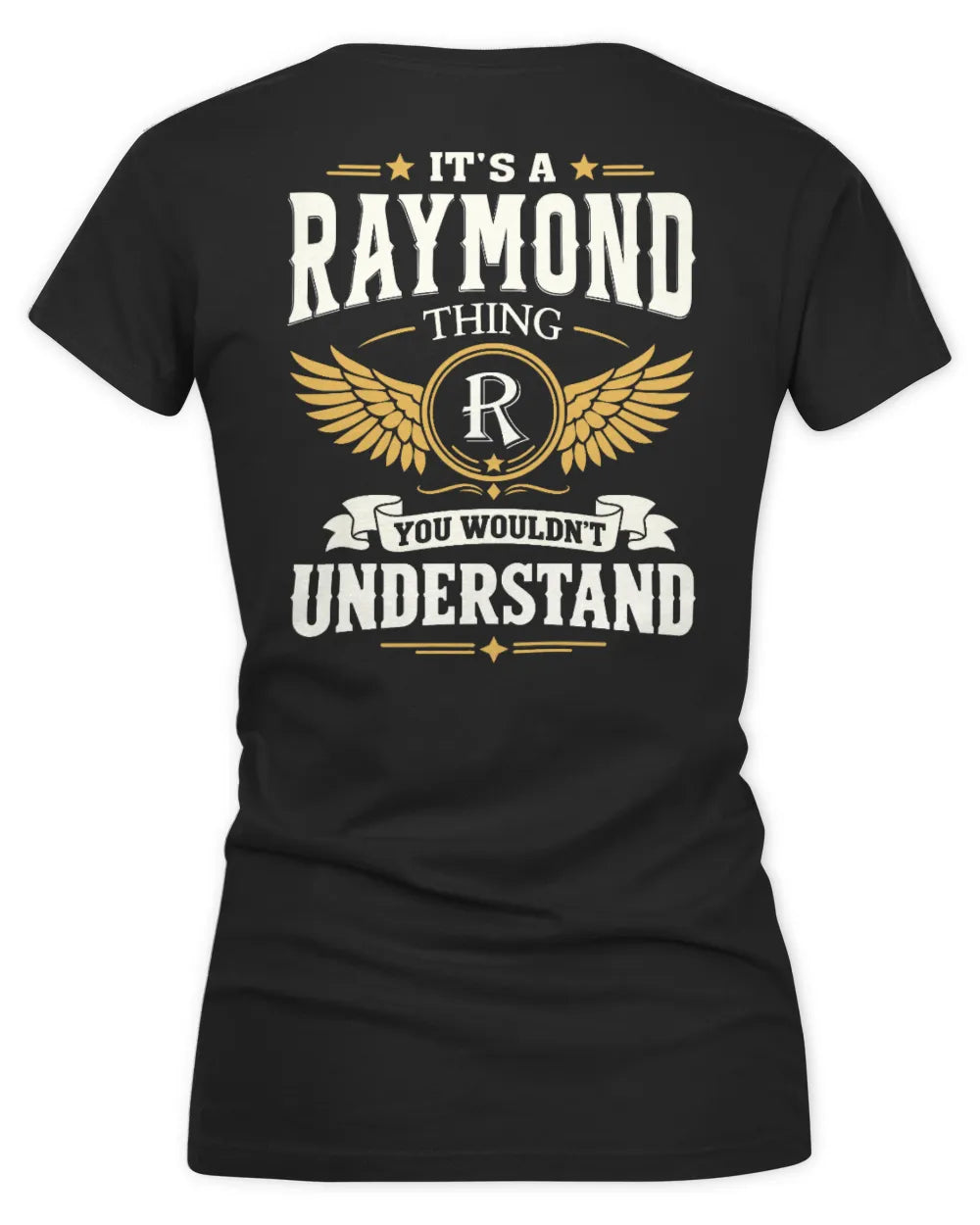 RAYMOND KT06-M008 It’s a [NAME] Thing – You Wouldn’t Understand | Personalized Vintage T-Shirt - Women's V-Neck T-Shirt - Black