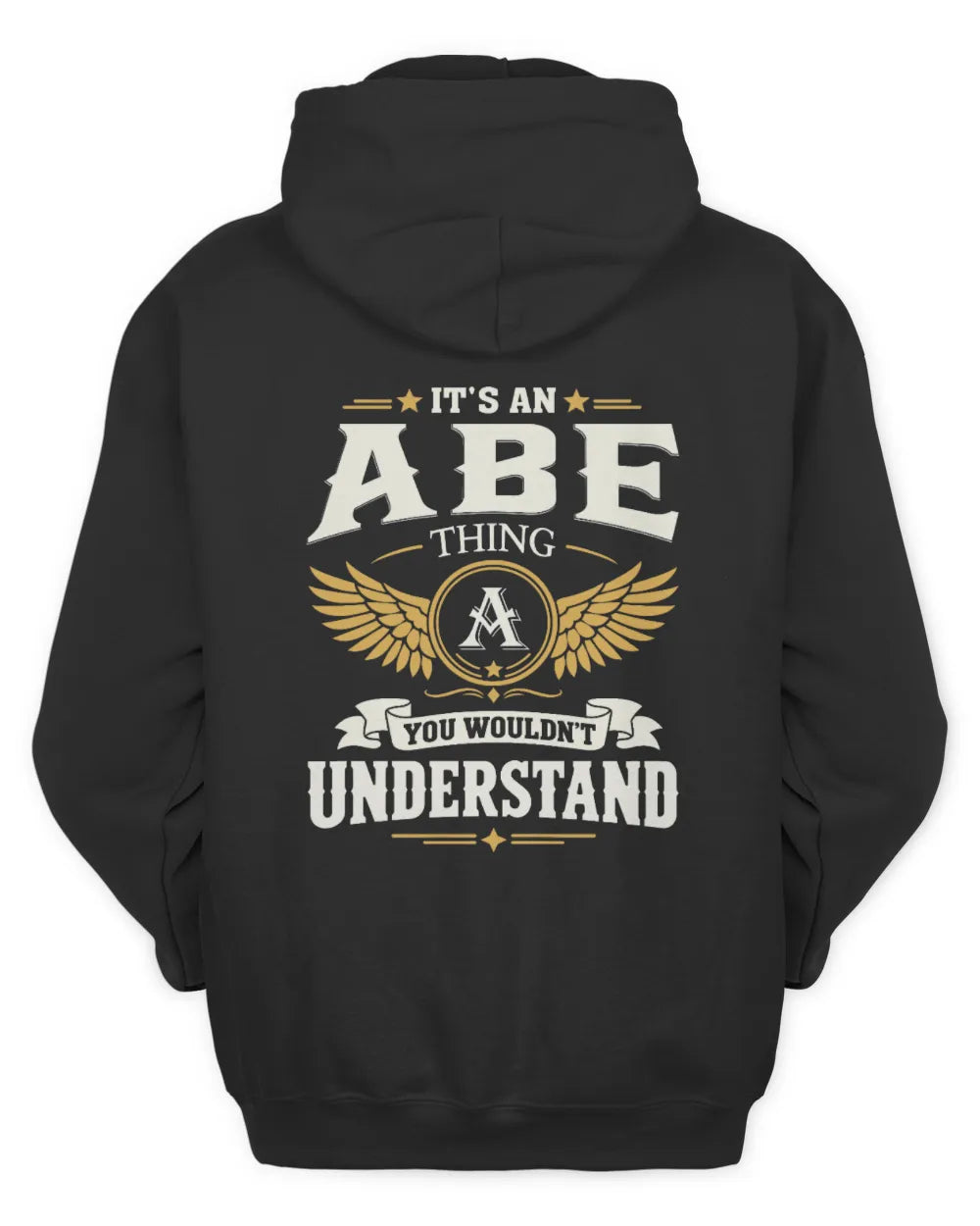 ABE KT06-M008 It’s a [NAME] Thing – You Wouldn’t Understand | Personalized Vintage T-Shirt - Unisex Hoodie - Black