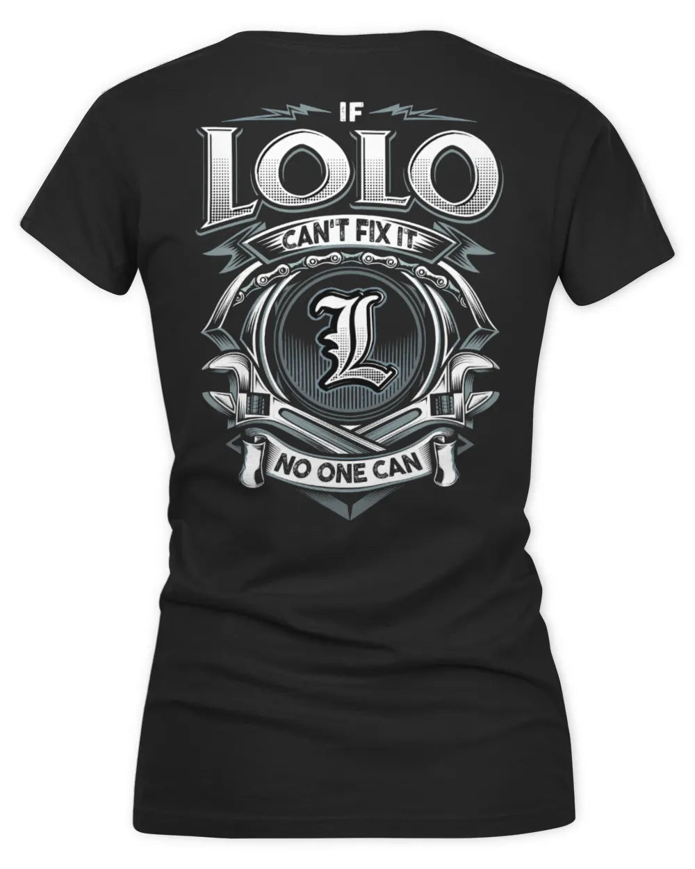 LOLO AP81-K4-626 - Personalized Ahmed Quote Apparel “If Ahmed Can't Fix It, No One Can” - Women's V-Neck T-Shirt - Black
